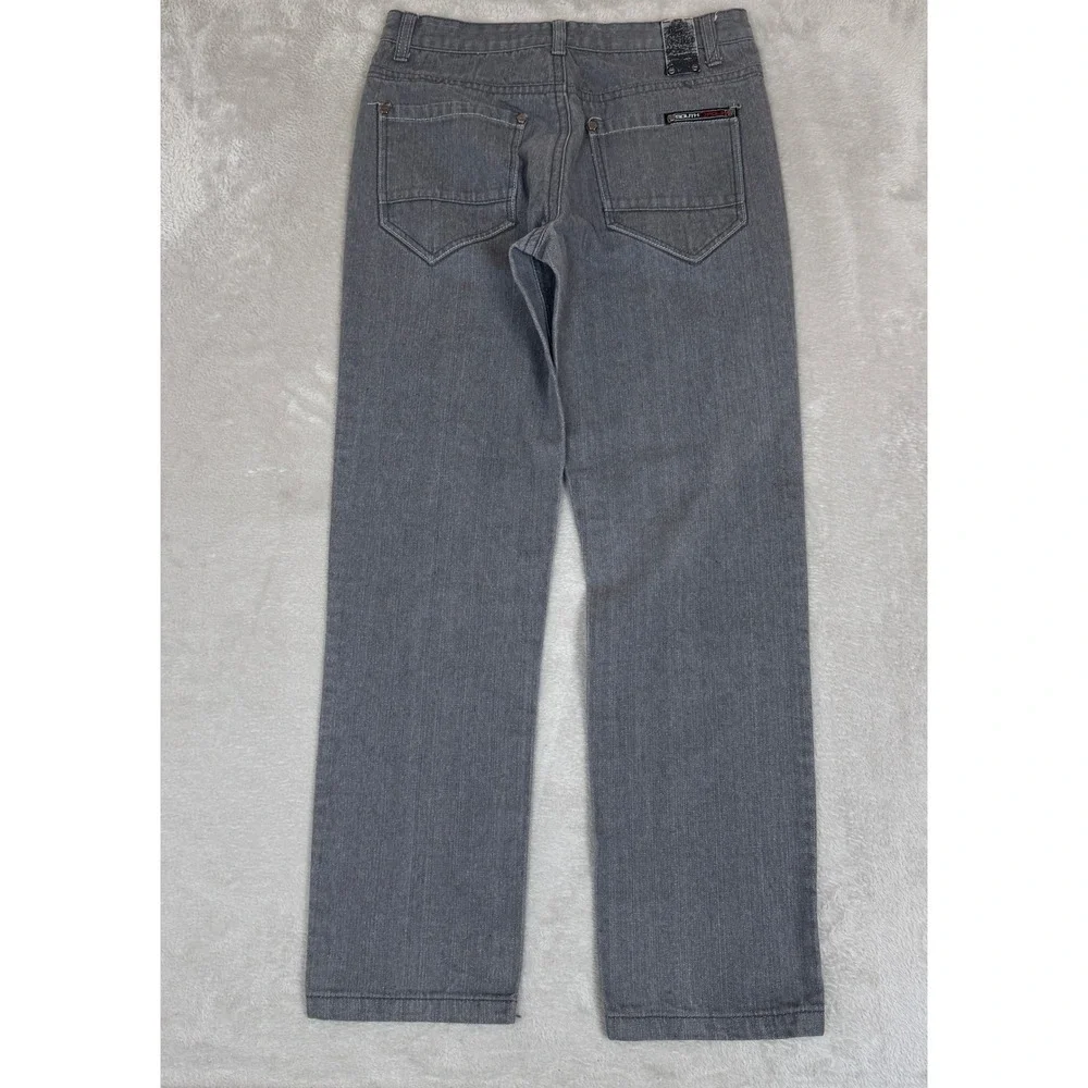 Vintage Southpole Jeans Mens 34 Gray Preowned Denim Straight Leg Streetwear - Picture 2 of 10
